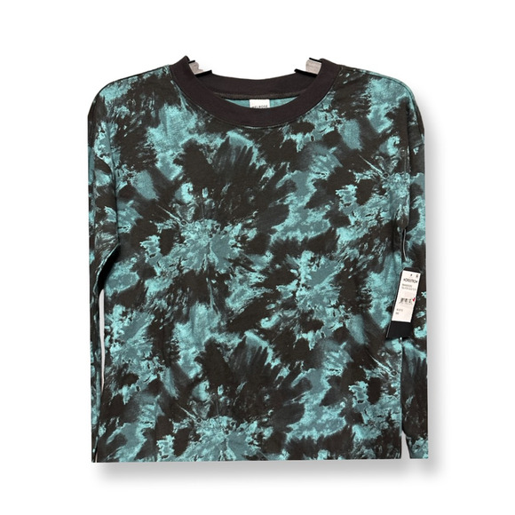 Melrose And Market Pullover T-Shirt Tie Dye Long Sleeve Multicolor Girls M NWT - Picture 2 of 9